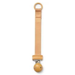 Pacifier Clip Wood - Gold