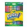 10-Pack Clicks Retractable Markers