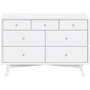 Palma 7-Drawer Double Dresser - White