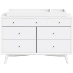 Palma 7-Drawer Double Dresser - White