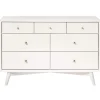 Palma 7-Drawer Double Dresser - Warm White