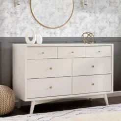 Palma 7-Drawer Double Dresser - Warm White