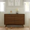 Palma 7-Drawer Double Dresser - Natural Walnut
