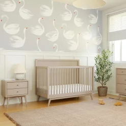 Palma Nightstand with USB Port Assembled - Taupe