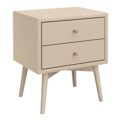 Palma Nightstand with USB Port Assembled - Taupe