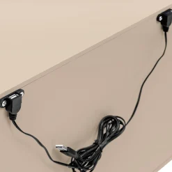 Palma Nightstand with USB Port Assembled - Taupe