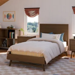 Palma Twin Bed - Natural Walnut