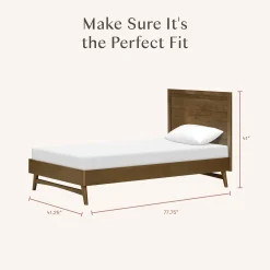 Palma Twin Bed - Natural Walnut