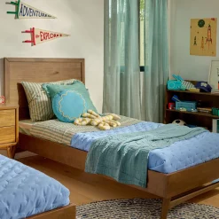 Palma Twin Bed - Natural Walnut