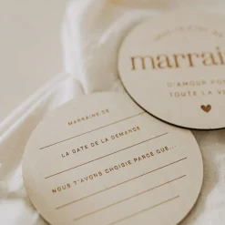 Pastilles en Bois - Marraine