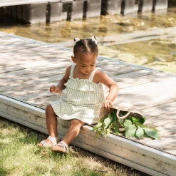 Peaches Striped Dress 3-24m