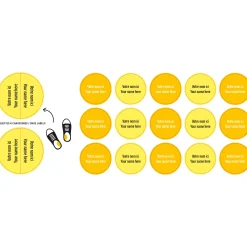 Peel And Stick Name Labels Mini - Yellow