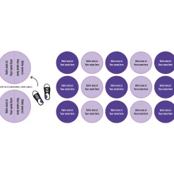 Peel And Stick Name Labels Mini - Purple
