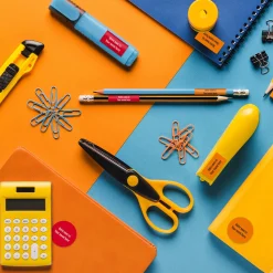 Peel And Stick Name Labels Mini - Red