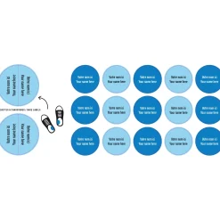 Peel And Stick Name Labels Mini - Blue