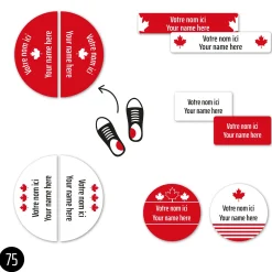 Peel And Stick Name Labels Mini - Canada Special Edition