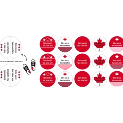 Peel And Stick Name Labels Mini - Canada Special Edition