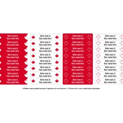 Peel And Stick Name Labels Mini - Canada Special Edition