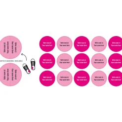 Peel And Stick Name Labels Mini - Pink