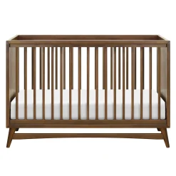 Peggy Mid-Century 3-in-1 Convertible Crib - Walnut