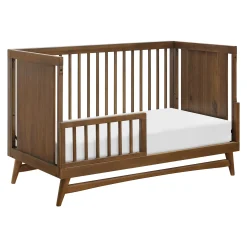 Peggy Mid-Century 3-in-1 Convertible Crib - Walnut