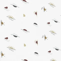 Percale Changing Pad Cover - Suns