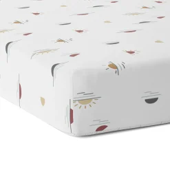 Percale Crib Sheet - Suns