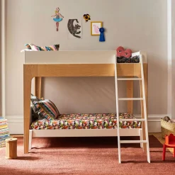 Perch Double Loft Bed - Natural/ White