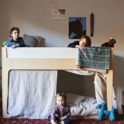 Perch Nest Twin Bed - Natural/ White