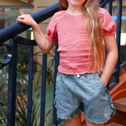 Picnic Chambray Shorts 2-8y