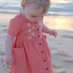 Picnic Coral Dress 3-24m