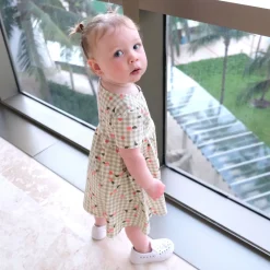 Picnic Peaches Dress 3-24m