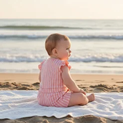 Picnic Striped Romper 3-24m