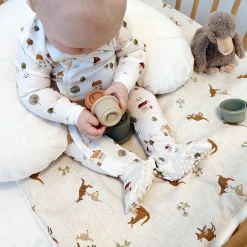 3-Piece Crib Bedding Kangaroo - Special Edition CHU Sainte‑Justine Foundation