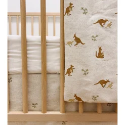 3-Piece Crib Bedding Kangaroo - Special Edition CHU Sainte‑Justine Foundation