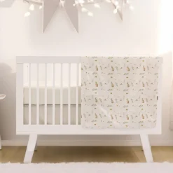 3-Piece Crib Bedding Set - Gooses and Rabbits
