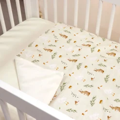 3-Piece Crib Bedding Set - Gooses and Rabbits