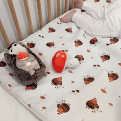 3-Piece Crib Bedding Set - Hedgehogs