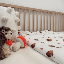 3-Piece Crib Bedding Set - Hedgehogs