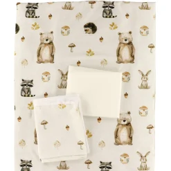 3piece Crib Bedding-dove Fores