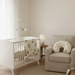 3piece Crib Bedding-dove Fores