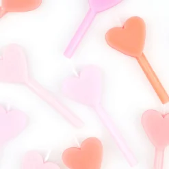 Pink Heart Candles