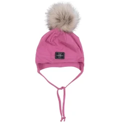 Pink Jersey Beanie 12-24m