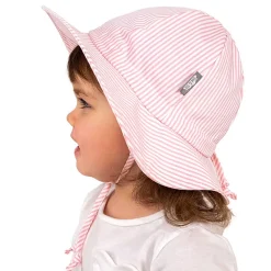 Pink Stripe Uv Coton Hat 2-5