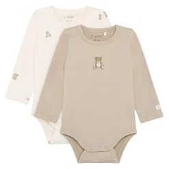 2pk Bear Bodysuit P-24m