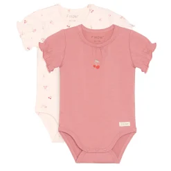 2pk Cherry Bodysuit 6-24m