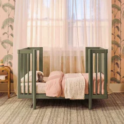 Pogo 8-in-1 Convertible Crib with All-Stages Conversion Kits - Olive