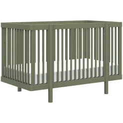 Pogo 8-in-1 Convertible Crib with All-Stages Conversion Kits - Olive