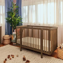Pogo 8-in-1 Convertible Crib with All-Stages Conversion Kits - Natural Walnut