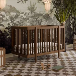 Pogo 8-in-1 Convertible Crib with All-Stages Conversion Kits - Natural Walnut